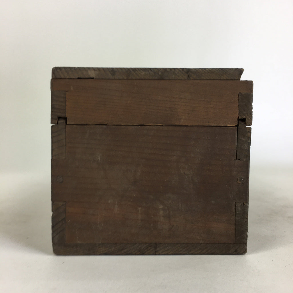 Japanese Wooden Storage Box Vtg Pottery Hako Inside 28.0x8.0x6.0cm WB944