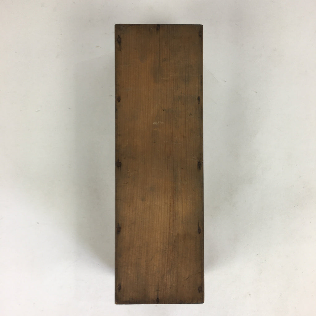 Japanese Wooden Storage Box Vtg Pottery Hako Inside 28.0x8.0x6.0cm WB944