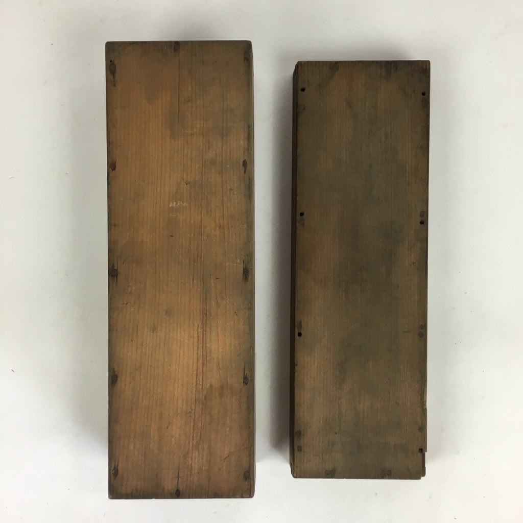 Japanese Wooden Storage Box Vtg Pottery Hako Inside 28.0x8.0x6.0cm WB944