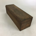 Japanese Wooden Storage Box Vtg Pottery Hako Inside 28.0x8.0x6.0cm WB944