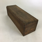Japanese Wooden Storage Box Vtg Pottery Hako Inside 28.0x8.0x6.0cm WB944