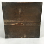 Japanese Wooden Storage Box Vtg Pottery Hako Inside 31.8x31.5x25cm WB871