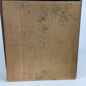Japanese Wooden Storage Box Vtg Pottery Hako Inside 35x35x38cm WB867