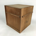 Japanese Wooden Storage Box Vtg Pottery Hako Inside 35x35x38cm WB867