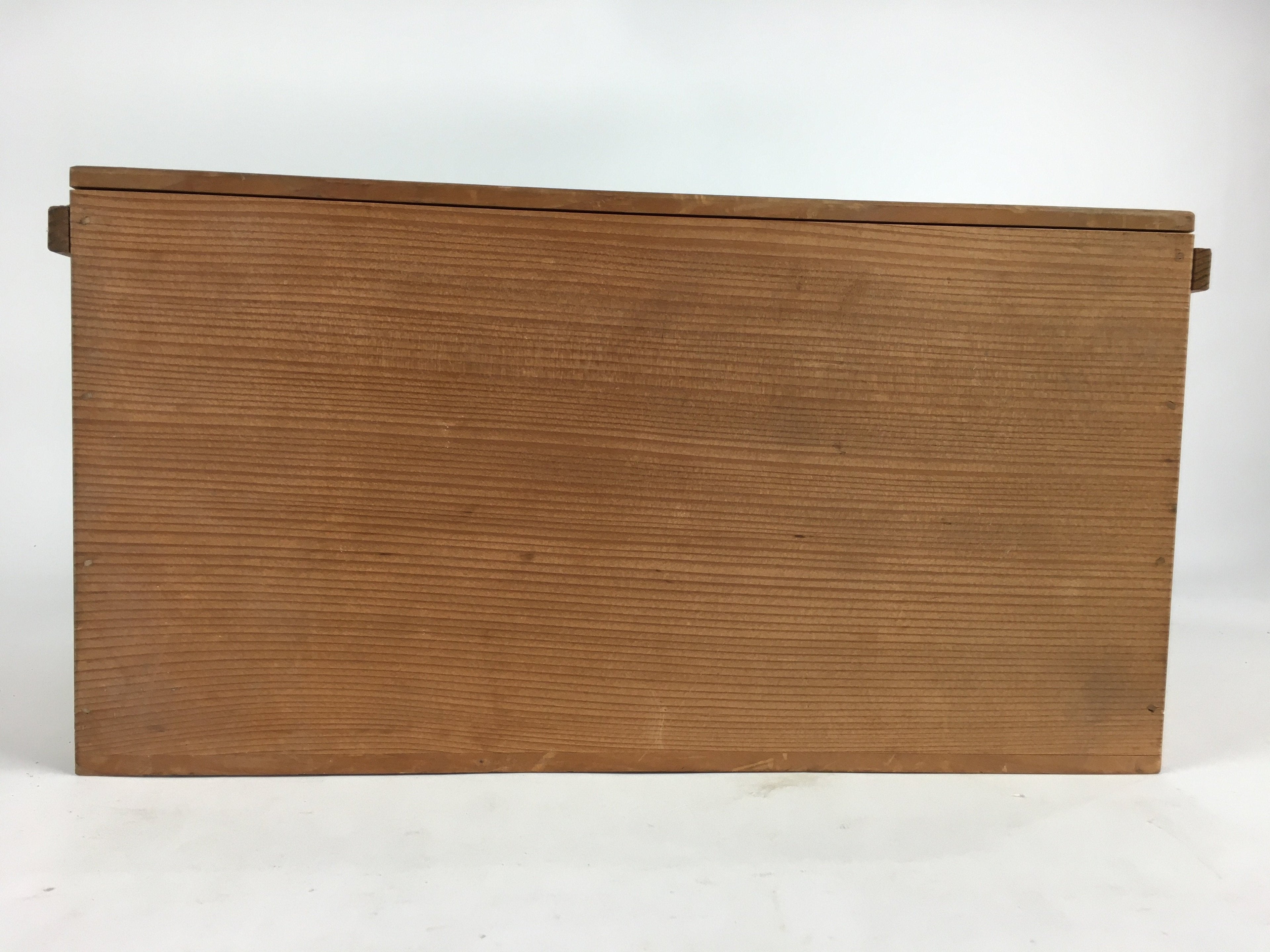 Japanese Wooden Storage Box Vtg Pottery Hako Inside 40.5x23.7x20.5cm WB869