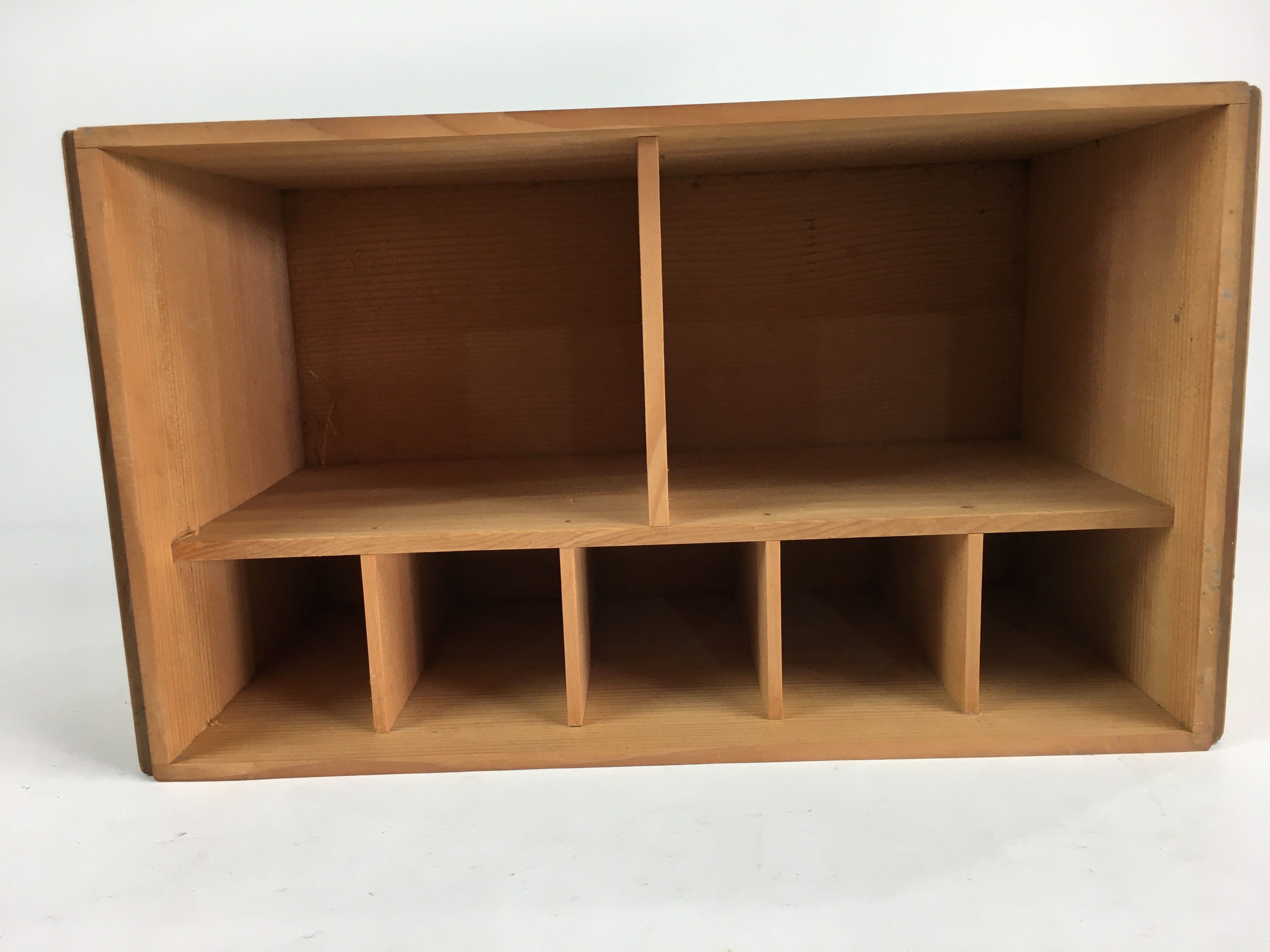 Japanese Wooden Storage Box Vtg Pottery Hako Inside 40.5x23.7x20.5cm WB869