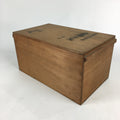 Japanese Wooden Storage Box Vtg Pottery Hako Inside 40.5x23.7x20.5cm WB869