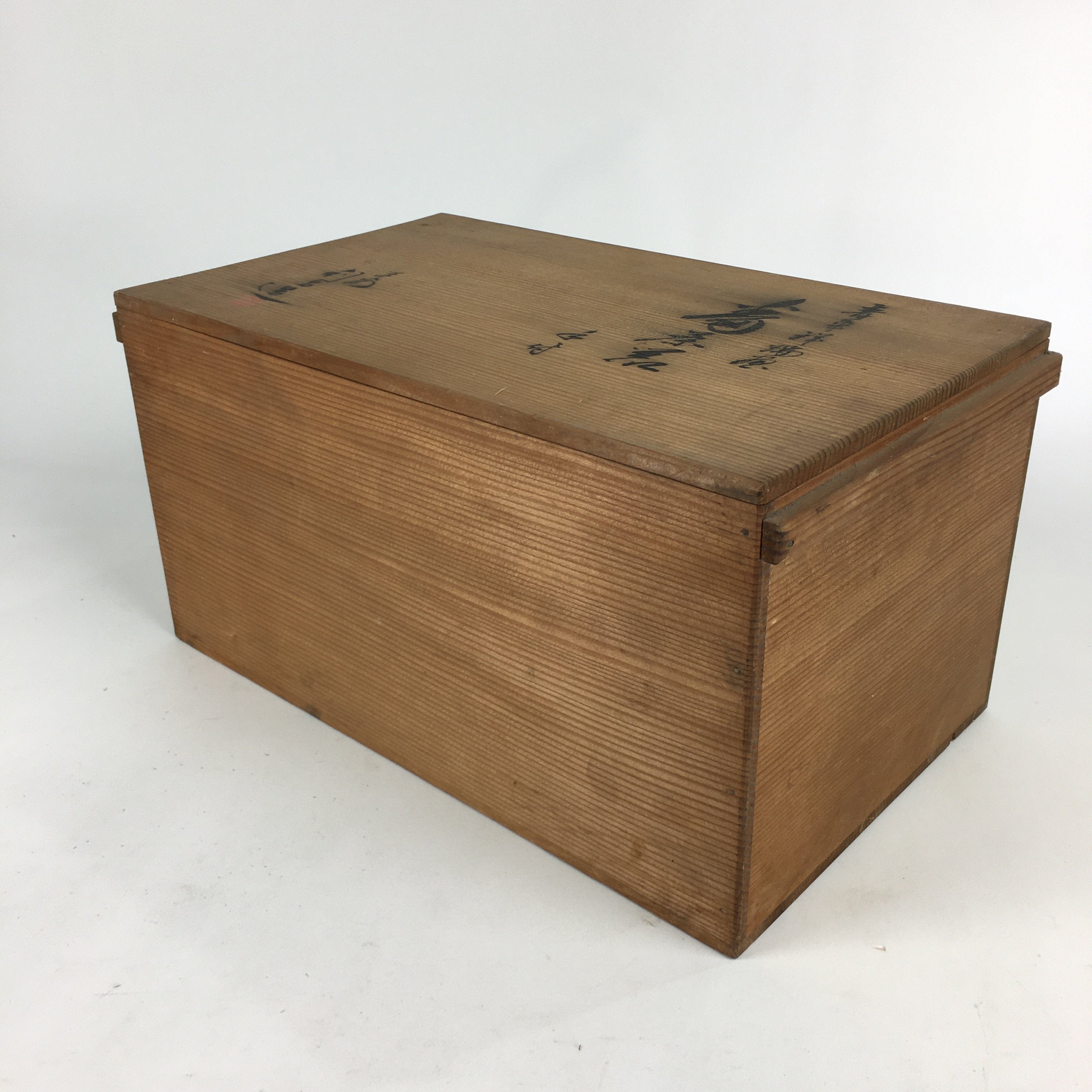 Japanese Wooden Storage Box Vtg Pottery Hako Inside 40.5x23.7x20.5cm WB869