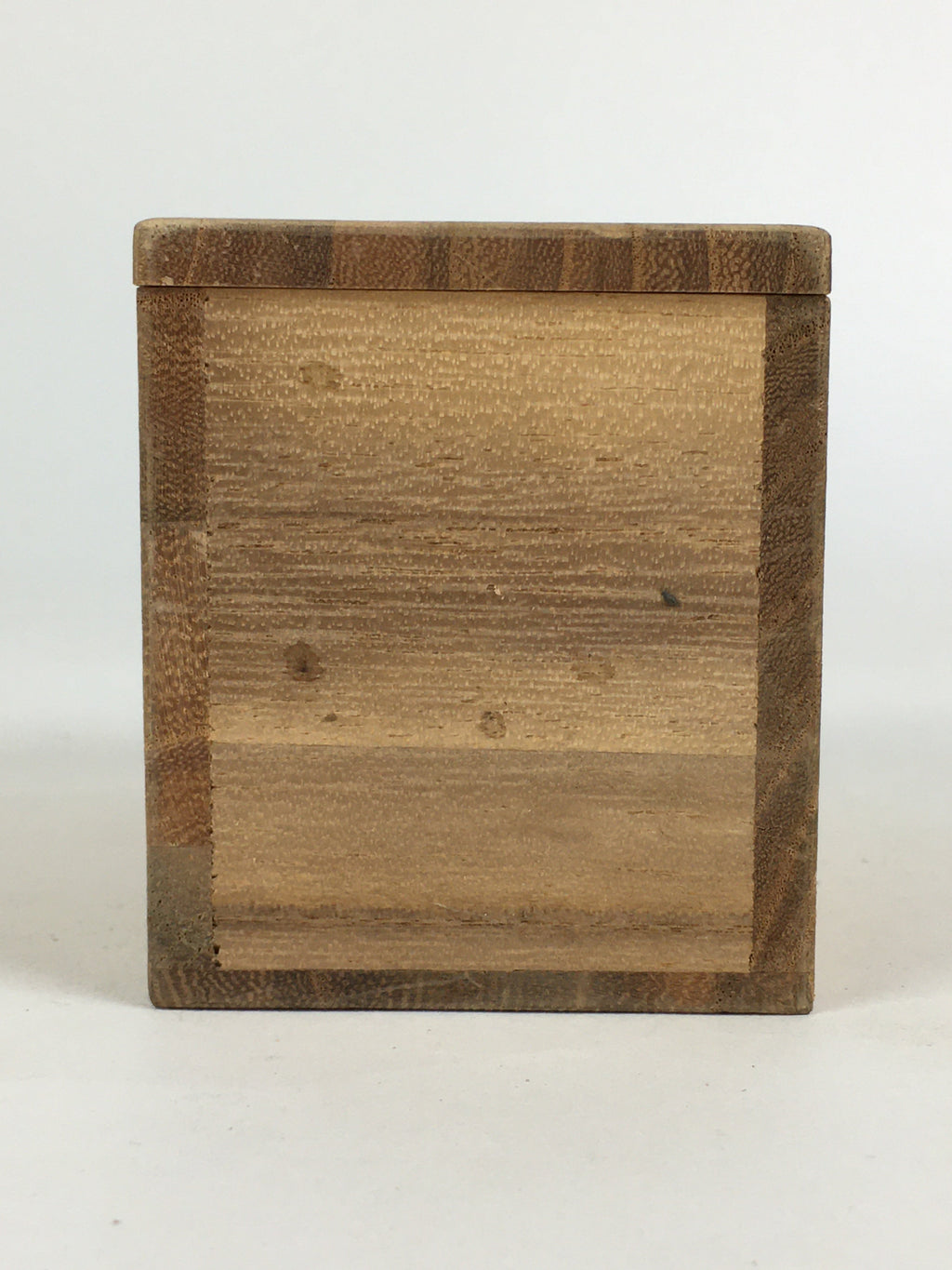 Japanese Wooden Storage Box Vtg Pottery Hako Inside 4.8x10.0x6.0cm WB932