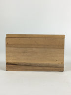 Japanese Wooden Storage Box Vtg Pottery Hako Inside 4.8x10.0x6.0cm WB932