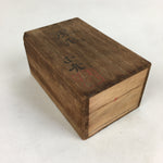 Japanese Wooden Storage Box Vtg Pottery Hako Inside 5.0x9.0x3.5cm WB933