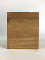 Japanese Wooden Storage Box Vtg Pottery Hako Inside 6.0x8.0x9.0cm WB931