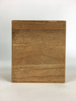Japanese Wooden Storage Box Vtg Pottery Hako Inside 6.0x8.0x9.0cm WB931