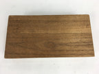 Japanese Wooden Storage Box Vtg Pottery Hako Inside 8.2x17.2x2.2cm WB888
