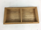 Japanese Wooden Storage Box Vtg Pottery Hako Inside 8.2x17.2x2.2cm WB888