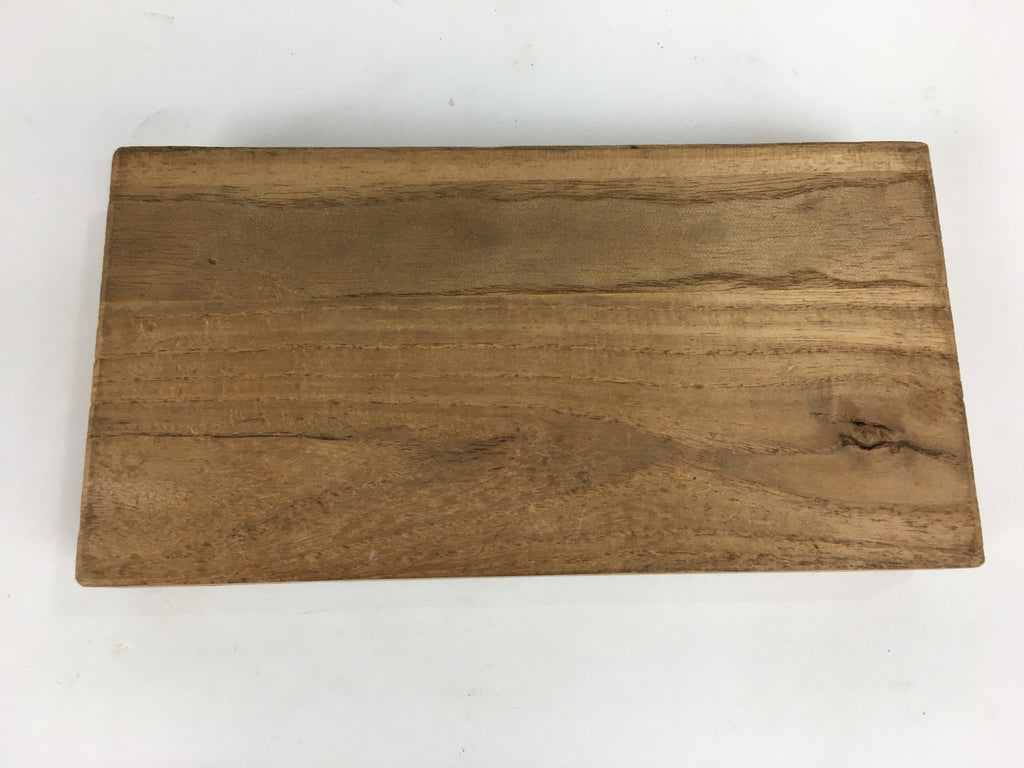 Japanese Wooden Storage Box Vtg Pottery Hako Inside 8.2x17.2x2.2cm WB888