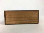 Japanese Wooden Storage Box Vtg Pottery Hako Inside 8.2x17.2x2.2cm WB888
