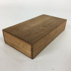 Japanese Wooden Storage Box Vtg Pottery Hako Inside 8.2x17.2x2.2cm WB888