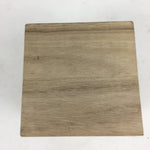 Japanese Wooden Storage Box Vtg Pottery Hako Inside 8.7x8.9x9.5cm WB850