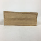 Japanese Wooden Storage Box Vtg Pottery Hako Inside 8x8x2.5cm WB884