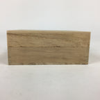 Japanese Wooden Storage Box Vtg Pottery Hako Inside 8x8x2.5cm WB884