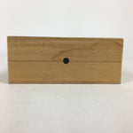 Japanese Wooden Storage Box Vtg Pottery Hako Inside 9.5x9.5x2.5cm WB883