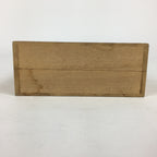 Japanese Wooden Storage Box Vtg Pottery Hako Inside 9.5x9.5x2.5cm WB883