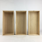 Japanese Wooden Storage Box Vtg With 3Drawers Inside 25x43x25cm WB946