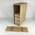 Japanese Wooden Storage Box Vtg With 3Drawers Inside 25x43x25cm WB946