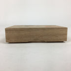 Japanese Wooden Storage Small Box Vtg Pottery Hako Inside 6x9x1cm WB886