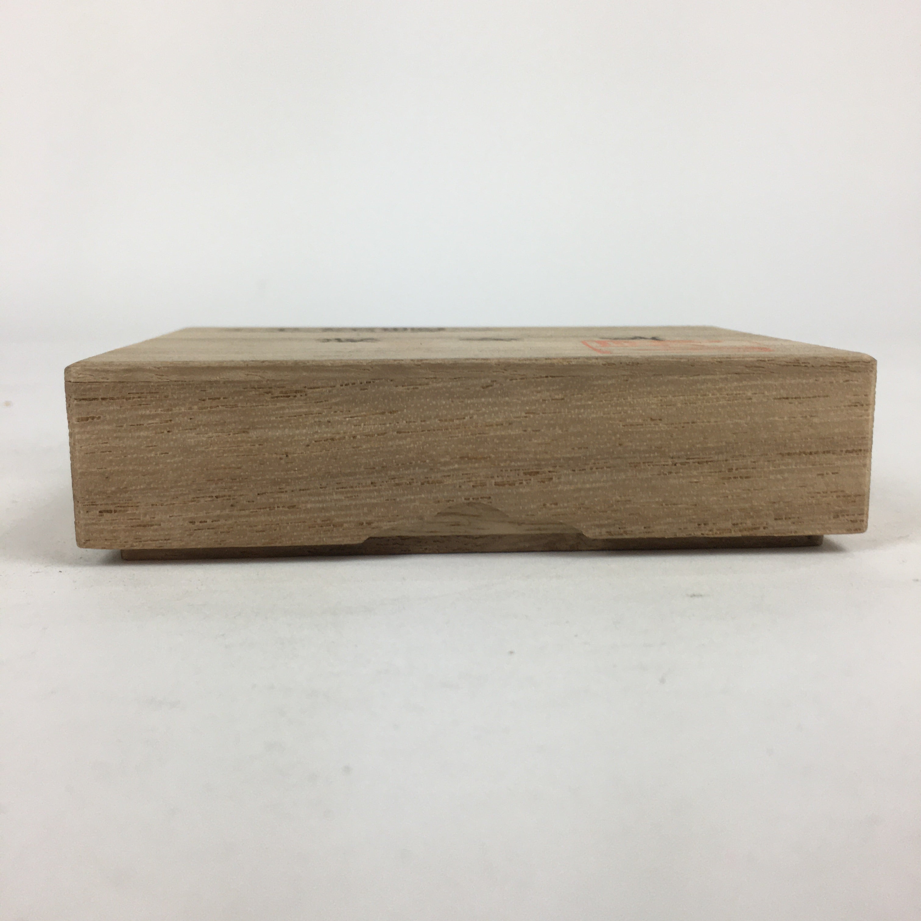Japanese Wooden Storage Small Box Vtg Pottery Hako Inside 6x9x1cm WB886
