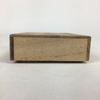 Japanese Wooden Storage Small Box Vtg Pottery Hako Inside 6x9x1cm WB886