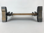 Japanese Wooden Sword Stand Vtg Double Sword Hanger Rack Black T319