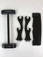 Japanese Wooden Sword Stand Vtg Double Sword Hanger Rack Black T319