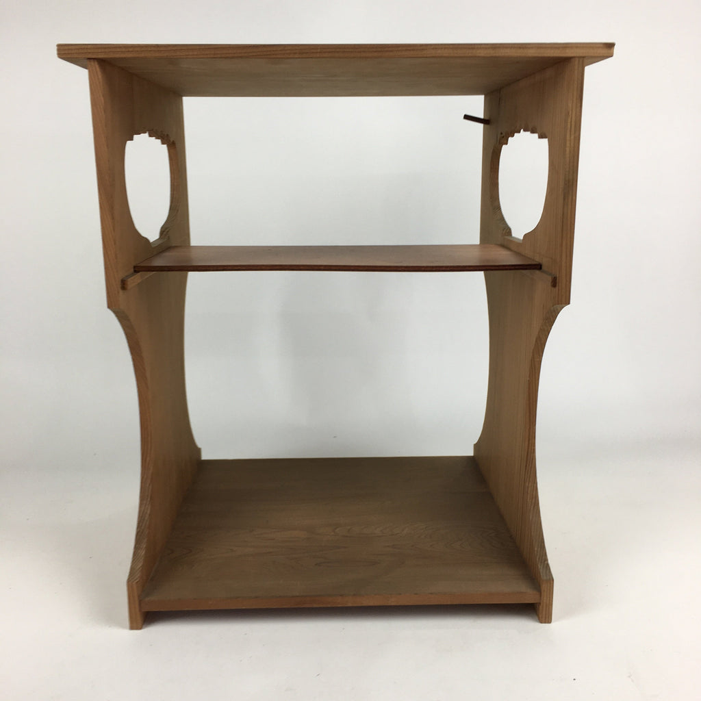 Japanese Wooden Tea Ceremony Shelf Veg Cedar Tree Rack Sugi-Dana T268