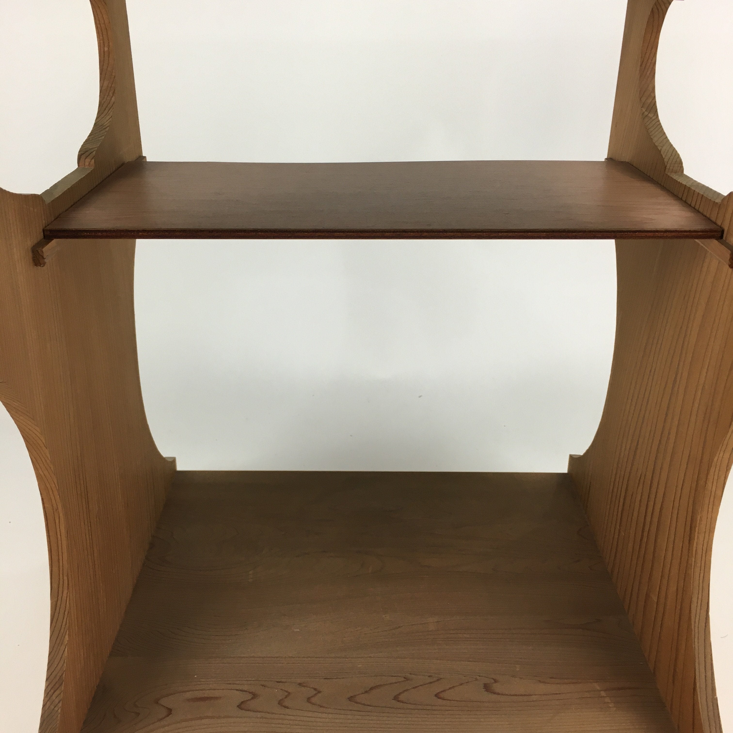 Japanese Wooden Tea Ceremony Shelf Veg Cedar Tree Rack Sugi-Dana T268