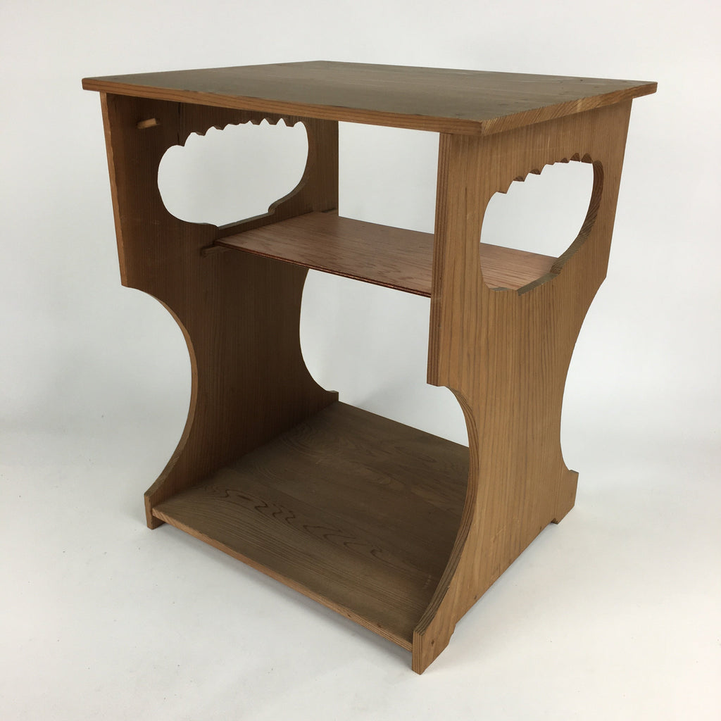 Japanese Wooden Tea Ceremony Shelf Veg Cedar Tree Rack Sugi-Dana T268