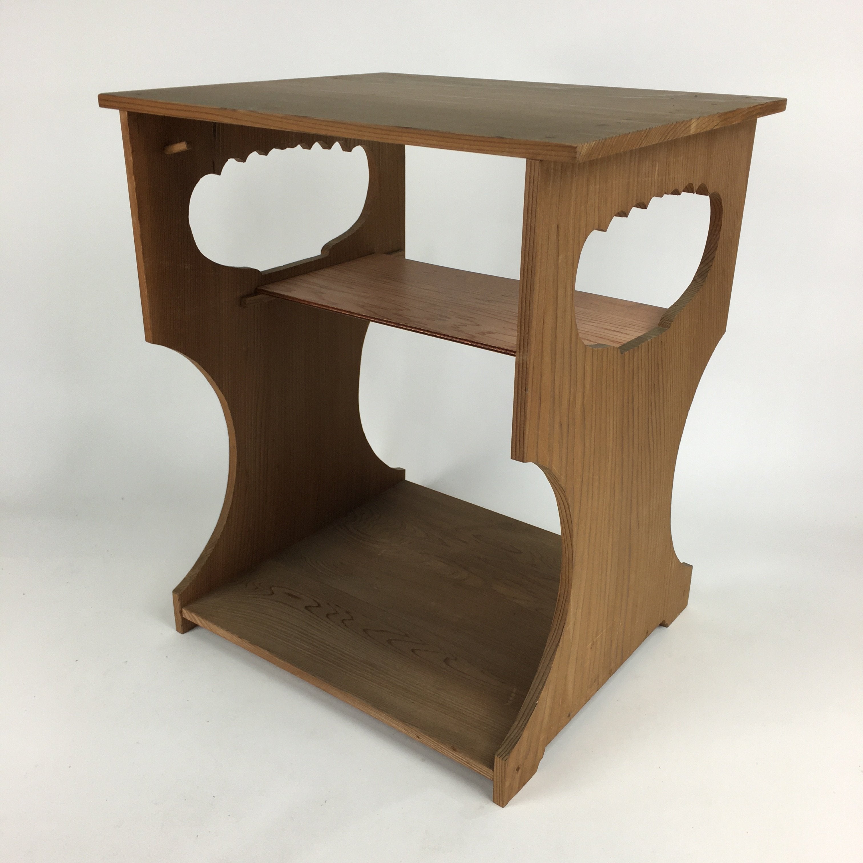 Japanese Wooden Tea Ceremony Shelf Veg Cedar Tree Rack Sugi-Dana T268