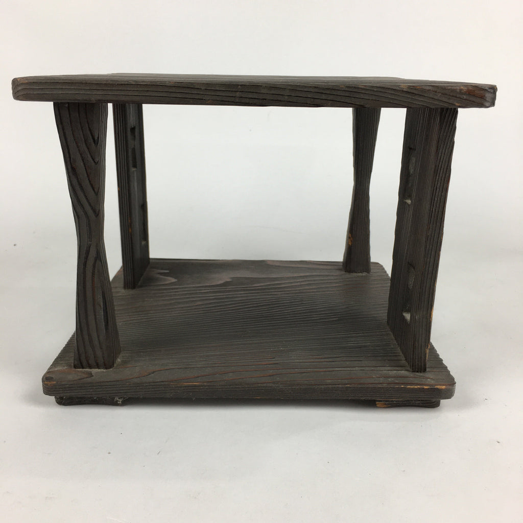 Japanese Wooden Tea Ceremony Shelf Veg Rack Tana Table Brown T301