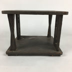 Japanese Wooden Tea Ceremony Shelf Veg Rack Tana Table Brown T301