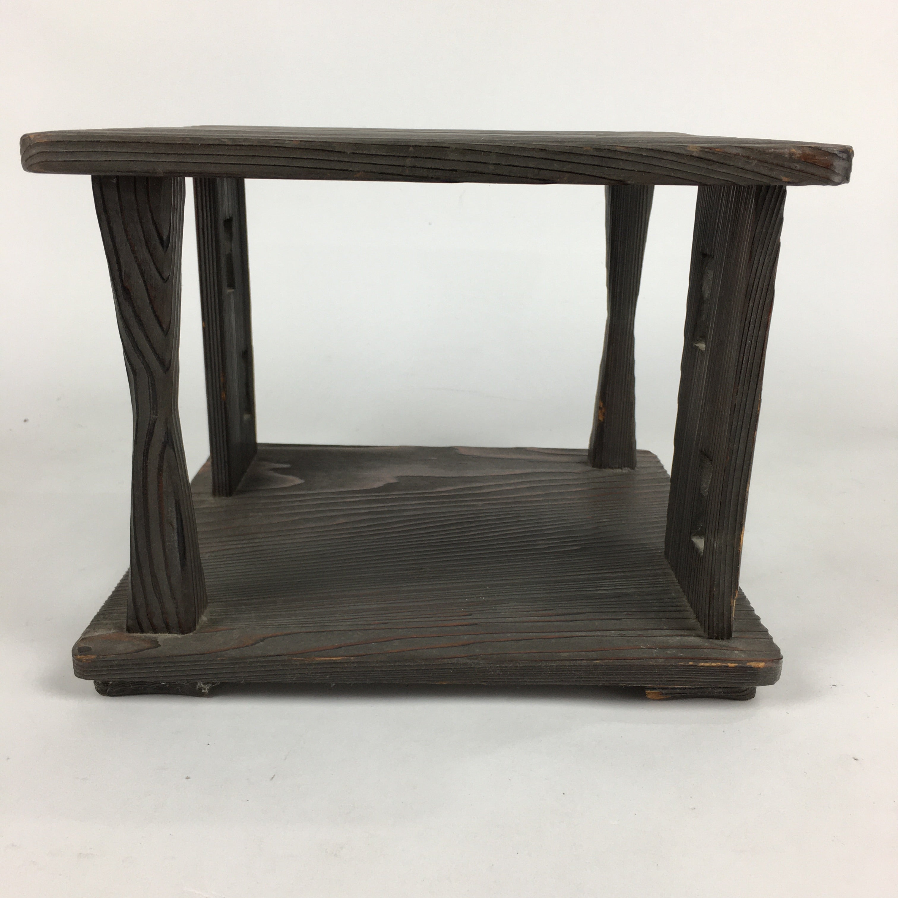 Japanese Wooden Tea Ceremony Shelf Veg Rack Tana Table Brown T301
