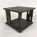 Japanese Wooden Tea Ceremony Shelf Veg Rack Tana Table Brown T301