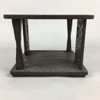 Japanese Wooden Tea Ceremony Shelf Vtg Rack Tana Table Brown T302