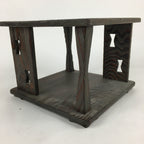 Japanese Wooden Tea Ceremony Shelf Vtg Rack Tana Table Brown T302