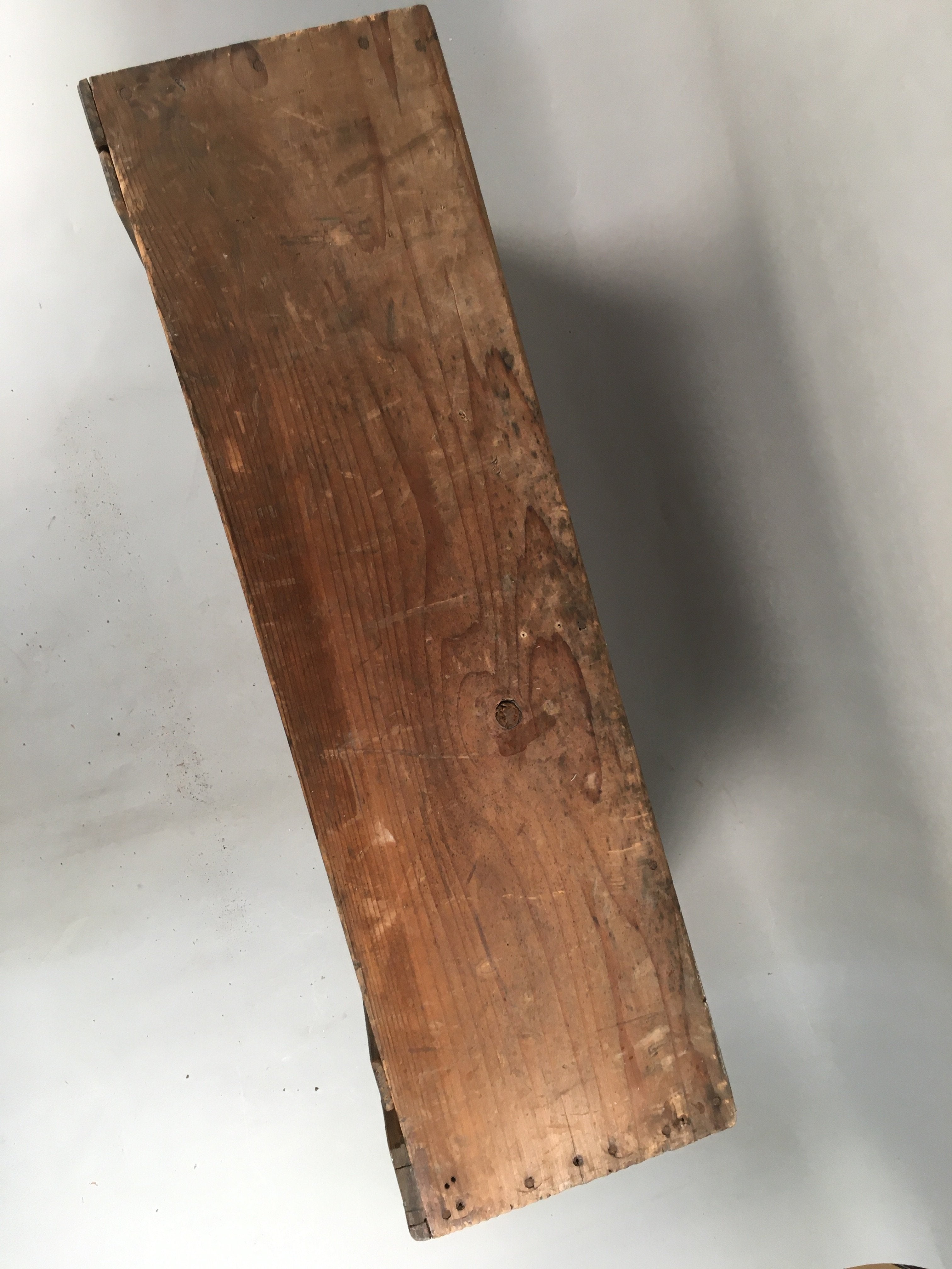 Japanese Wooden Tool Storage Box Vtg Hako Inside 65x26.6x18cm WB754