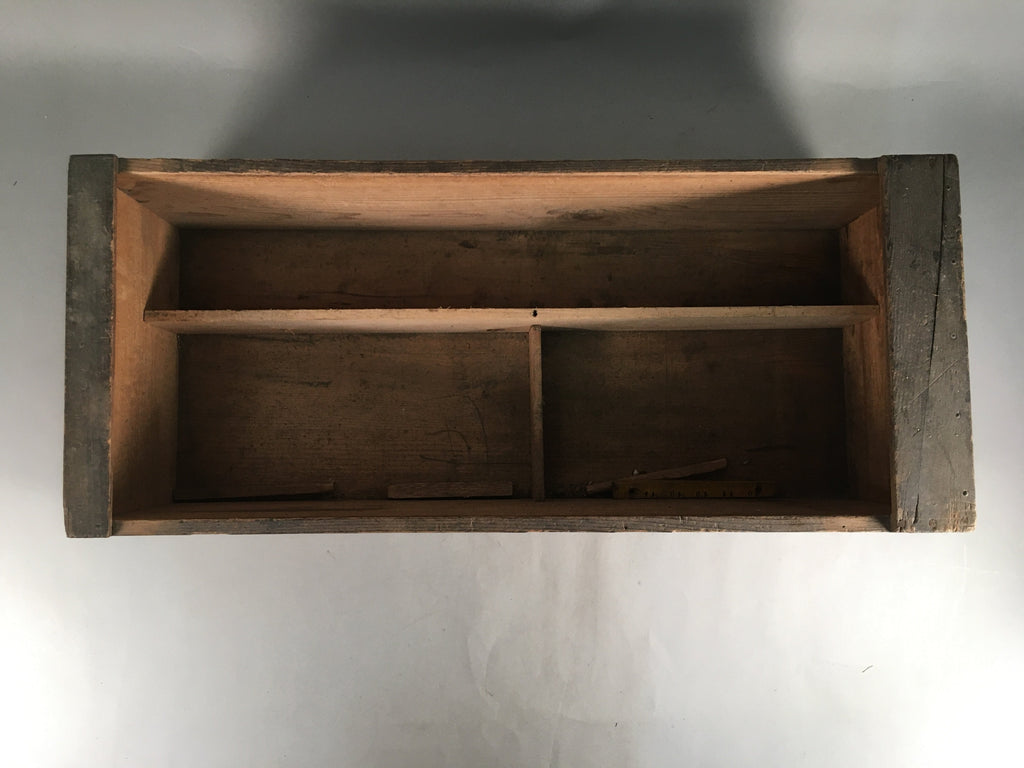 Japanese Wooden Tool Storage Box Vtg Hako Inside 65x26.6x18cm WB754