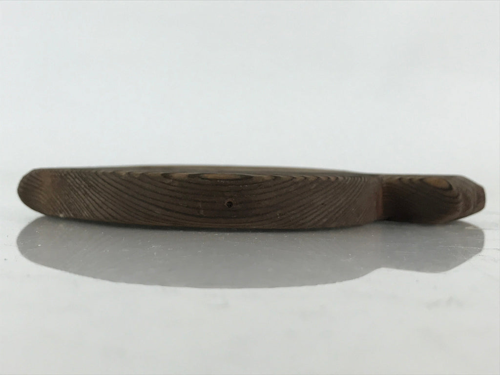 Japanese Wooden Trivet Mat Fish Shape Nabeshiki Vtg Cedar Wood Pot holder JK463