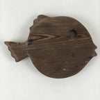Japanese Wooden Trivet Mat Fish Shape Nabeshiki Vtg Cedar Wood Pot holder JK463