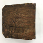 Japanese Wooden Varnished Box Vtg Rectangle Box-Tray Brown Tea Ceremony UR658
