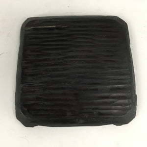 Japanese Wooden Varnished Decorative Plate Vtg Wood Carving Brown UR647
